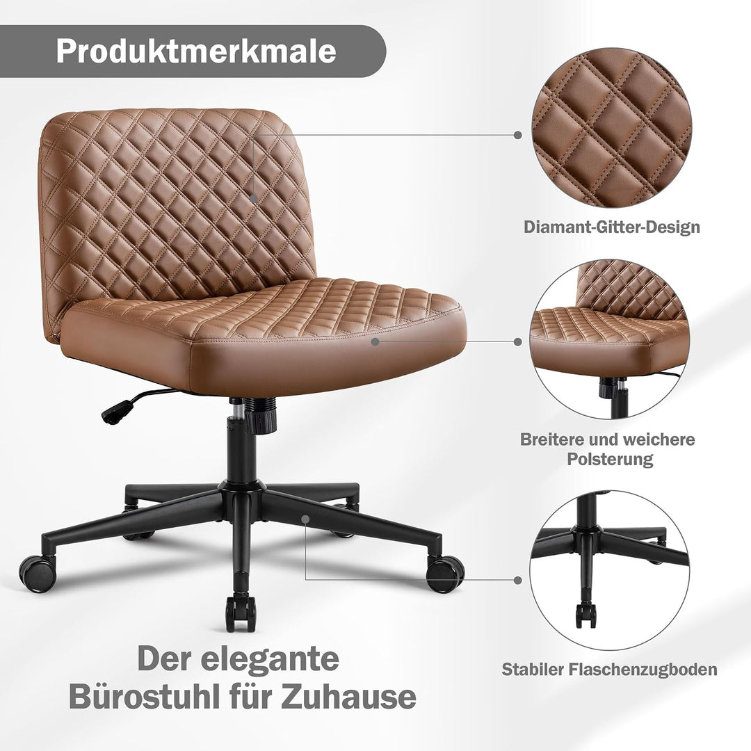 Bosmiller Bürostuhl Ohne Armlehnen Höhenverstellbar Schreibtischstuhl Armless Office Chair Schminkti