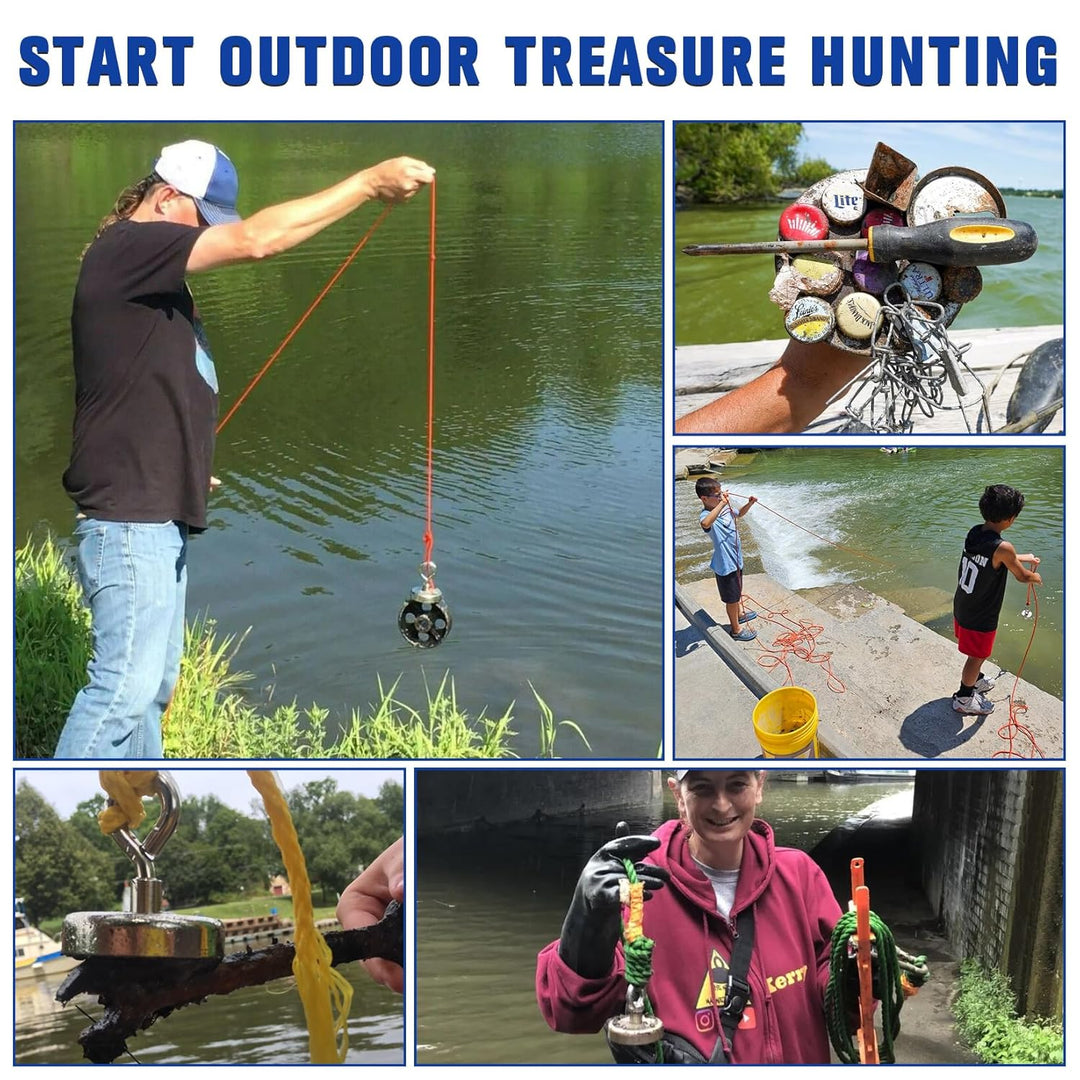 FINDMAG Superstarke Neodym-Angelmagnete, 700 Pfund (317 kg) Zugkraft, Seltenerdmagnet mit versenktem