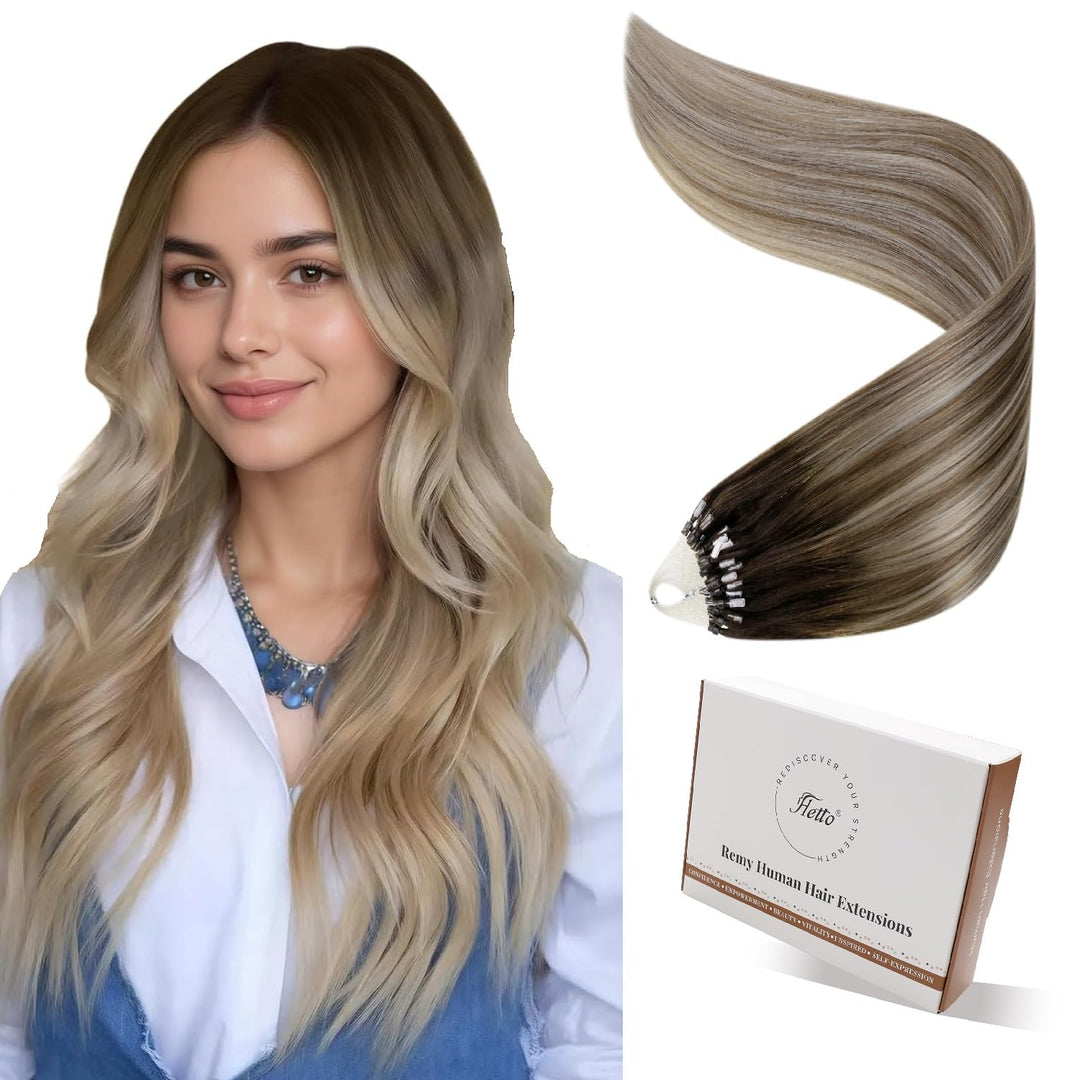Hetto Extensions Echthaar Microring Braun Microring Extensions Echthaar Remy Extensions Microring Ec