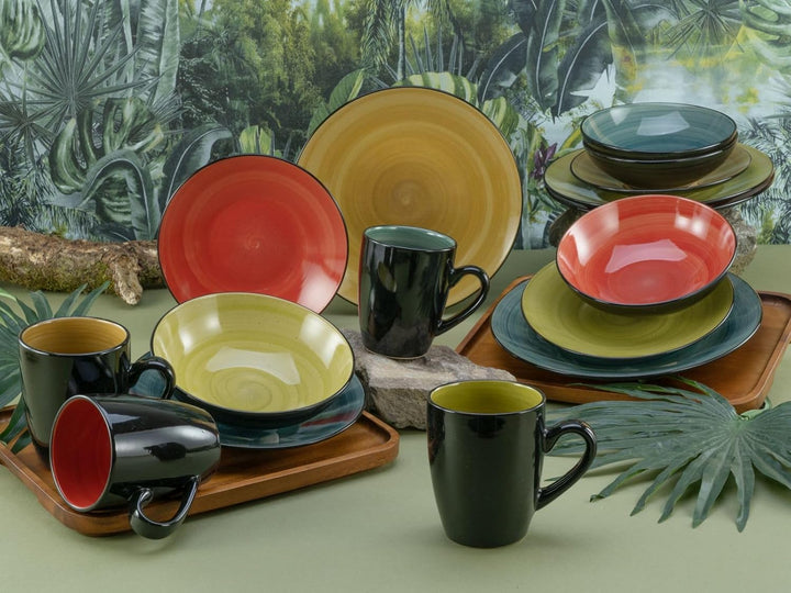 CreaTable, 20210, Serie SAMOA, Geschirrset, Kombiservice 16
