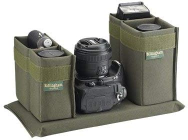 Billingham FibreNyte Kameratasche, Segeltuch, Salbeigrün Sage mit Tan, Sage mit Tan