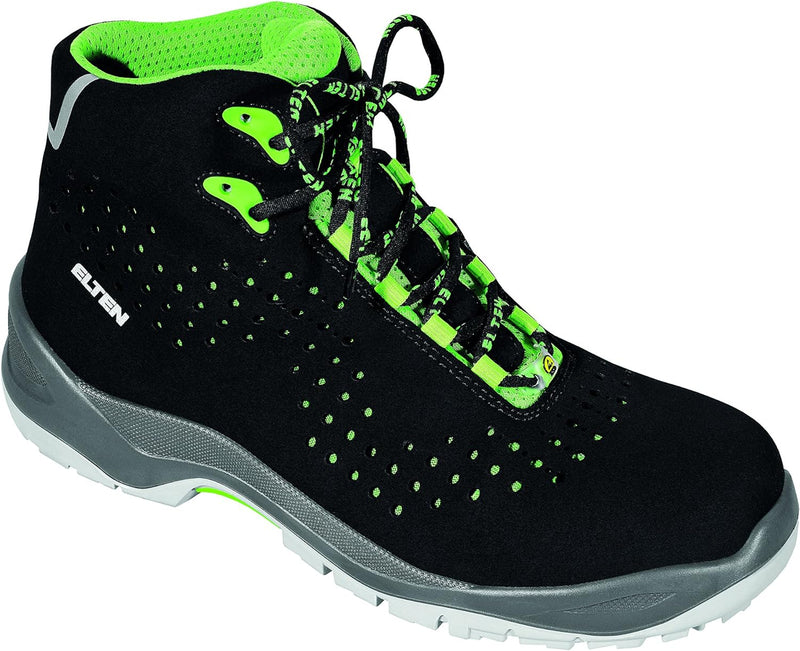 Elten Sicherheitsschnürstiefel "Impulse green Mid" ESD S1P, Grösse 45, 762551-45 45 EU, 45 EU