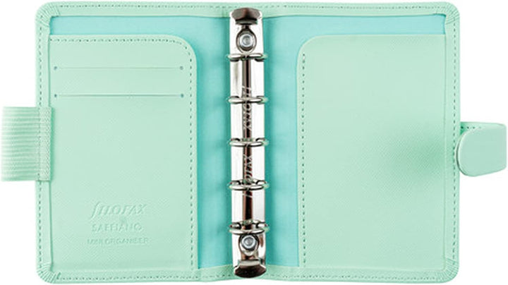 Filofax Mini Saffiano Organizer – Neo Mint, Neo Mint