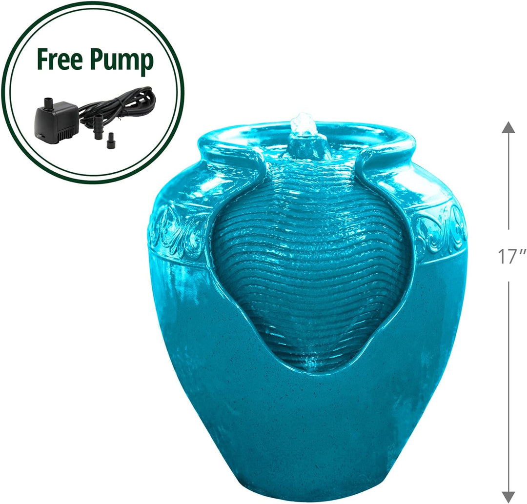 Peaktop Dekor Terrasse Garten Aquamarin wassenbrunnen Springbrunnen YG0037A-EU