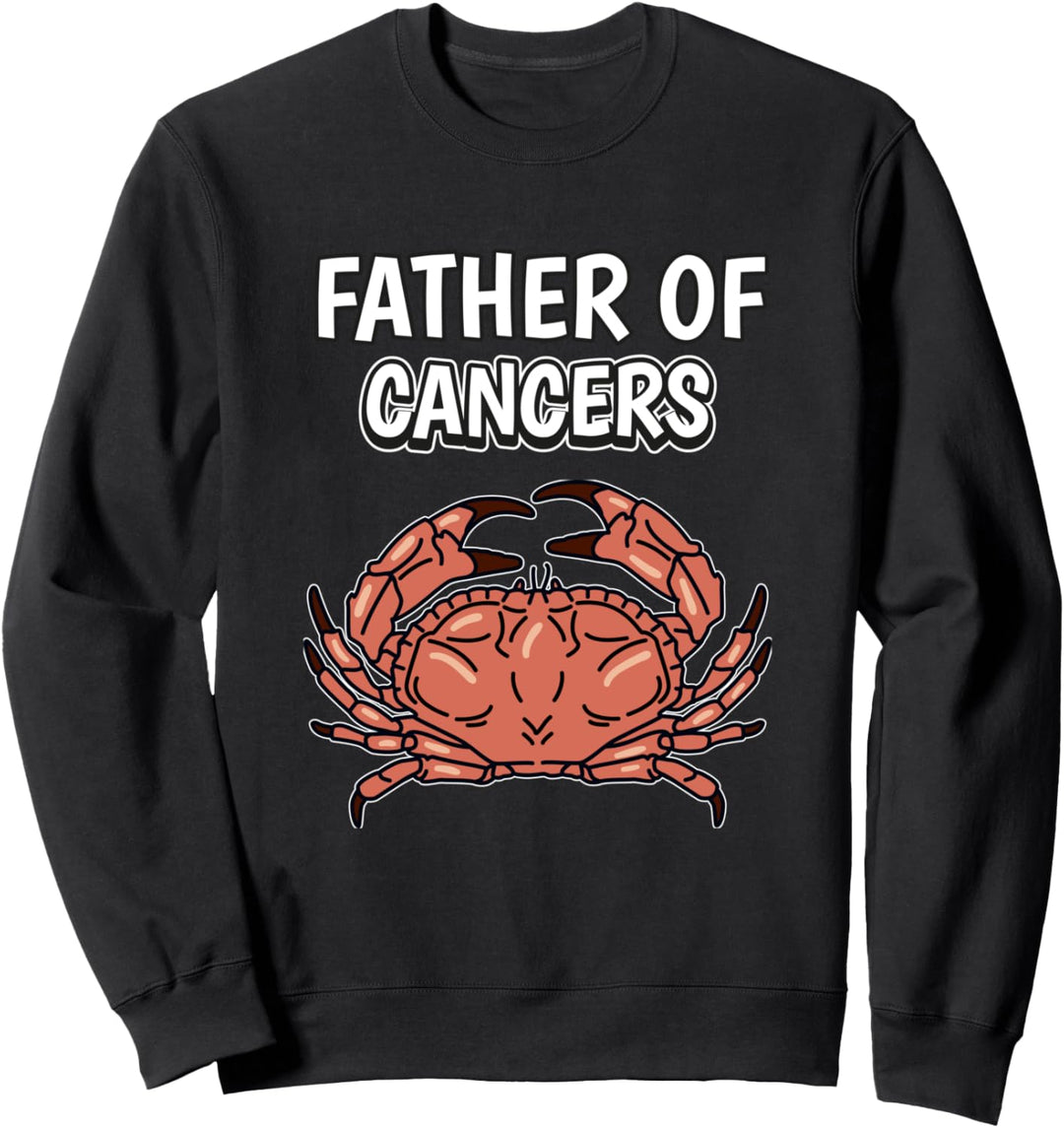 Herren Jungen Father Of Cancers Papa Vatertag Krebs Sweatshirt