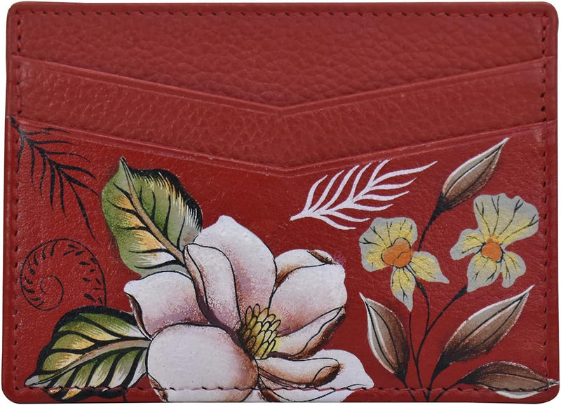 Anuschka Damen Credit Card Case Kartenhalter Einheitsgrösse Crimson Garden, Einheitsgrösse Crimson G