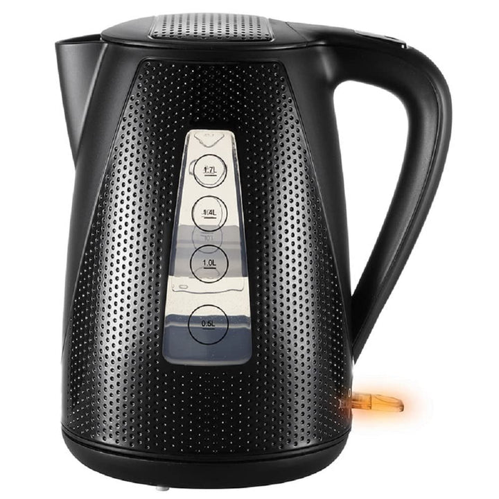 UNOLD 18555 Wasserkocher Golf - Kettle, Schwarz, 1,7 Liter, 2.150 W, 360° drehbarer Sockel, Trockeng