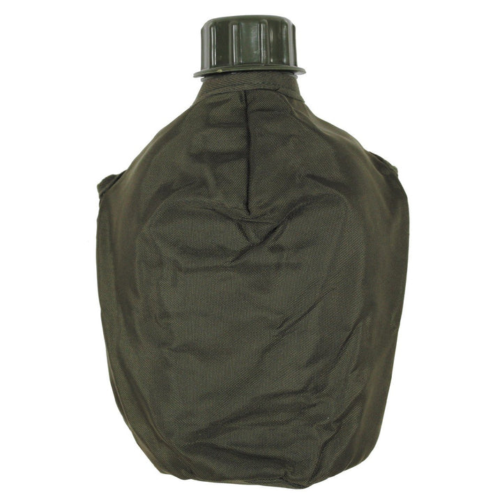 MFH Plastikfeldflasche mit Österreichischer Hülle Feldflasche aus Kunststoff 1 Liter Trinkflasche Ca