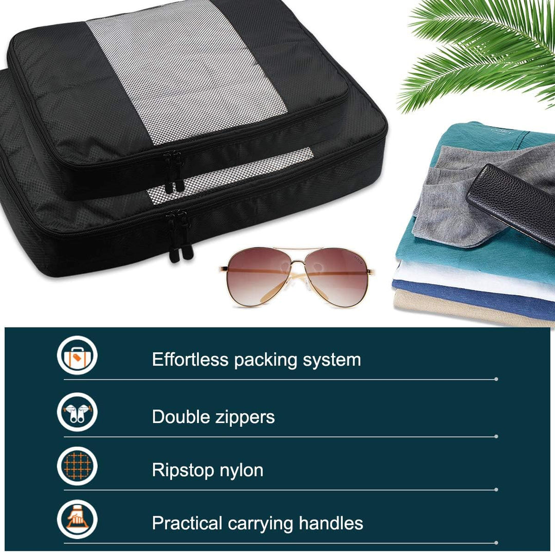 Kleidertaschen Kofferorganizer 6er Set, Netspower Reisen Organizer Tasche Packtaschen Reisegepäck Re