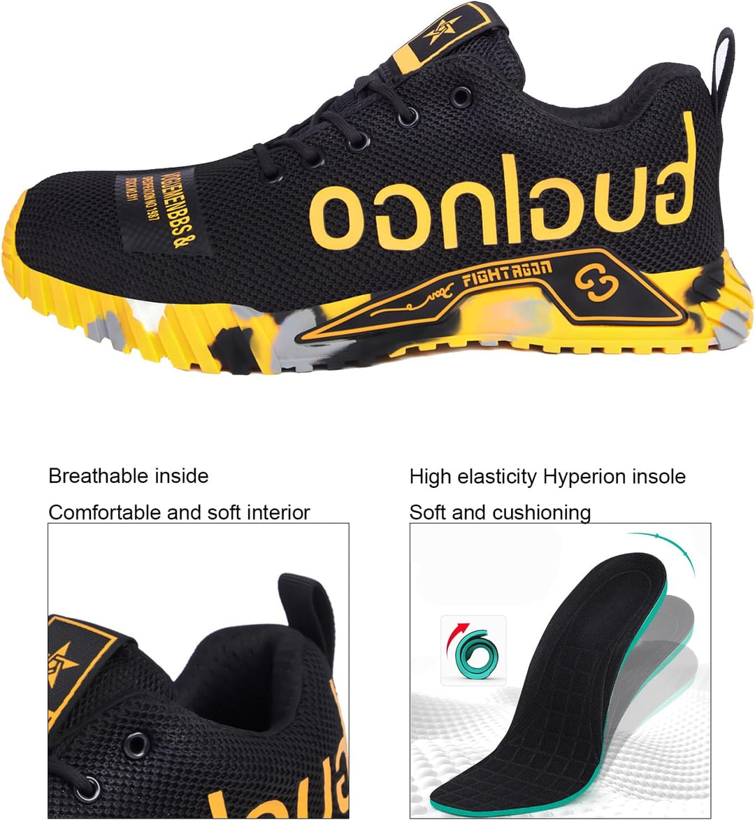 artSew Sicherheitsschuhe Herren Arbeitsschuhe S3 Damen Leichte Stahlkappenschuhe rutschfeste Sportli