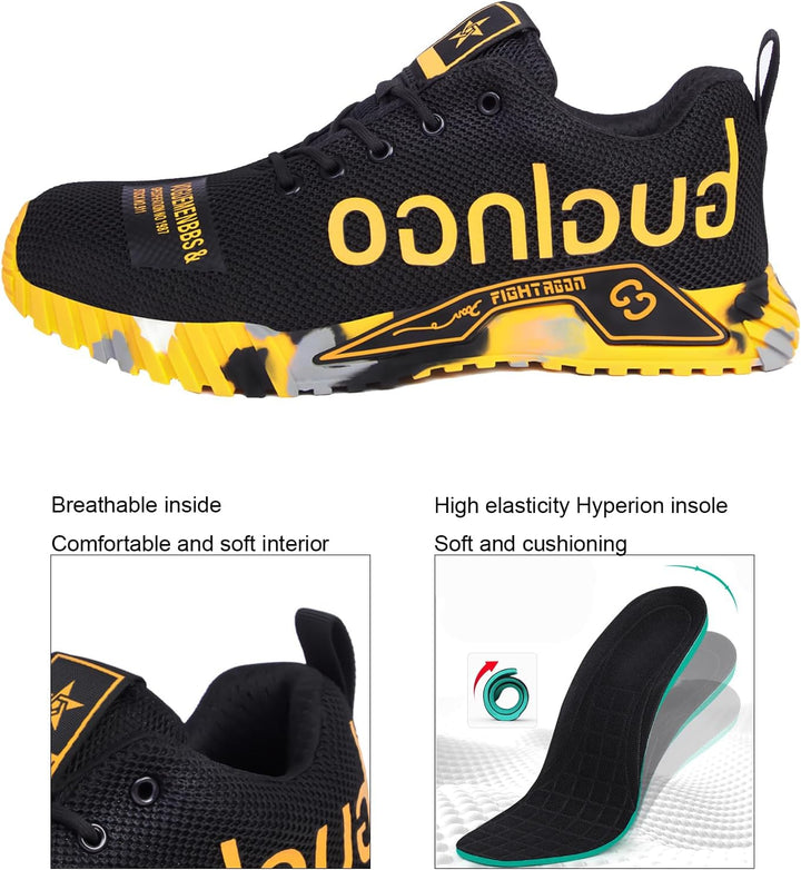 artSew Sicherheitsschuhe Herren Arbeitsschuhe S3 Damen Leichte Stahlkappenschuhe rutschfeste Sportli