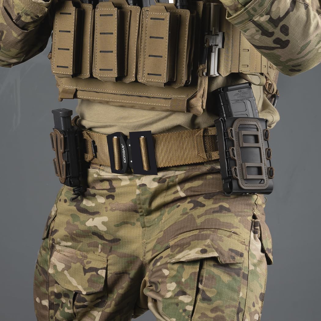 IDOGEAR 2 Zoll Taktischer Gürtel Combat Schnellverschlussschnalle Rigger Gürtel im Militärstil Molle