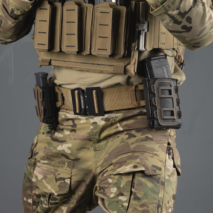 IDOGEAR 2 Zoll Taktischer Gürtel Combat Schnellverschlussschnalle Rigger Gürtel im Militärstil Molle