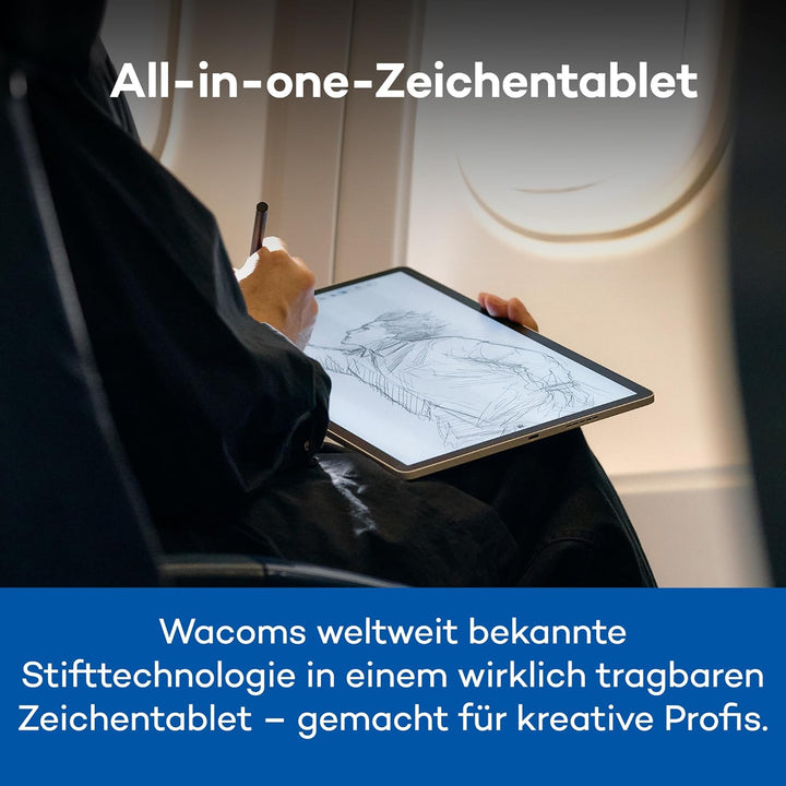 Wacom MovinkPad Pro 14 Zeichentablet – Stift-auf-Papier-Gefühl mit OLED-Display für echtes Schwarz,