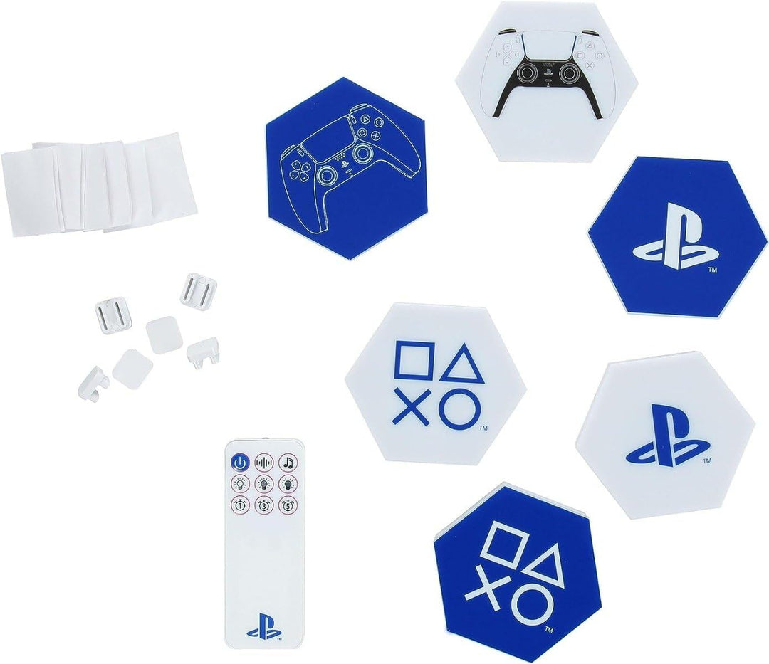 PlayStation Hexagon LED Lichter - Offiziell lizenziert, anpassbare Spielzimmer-Dekorbeleuchtung, fer