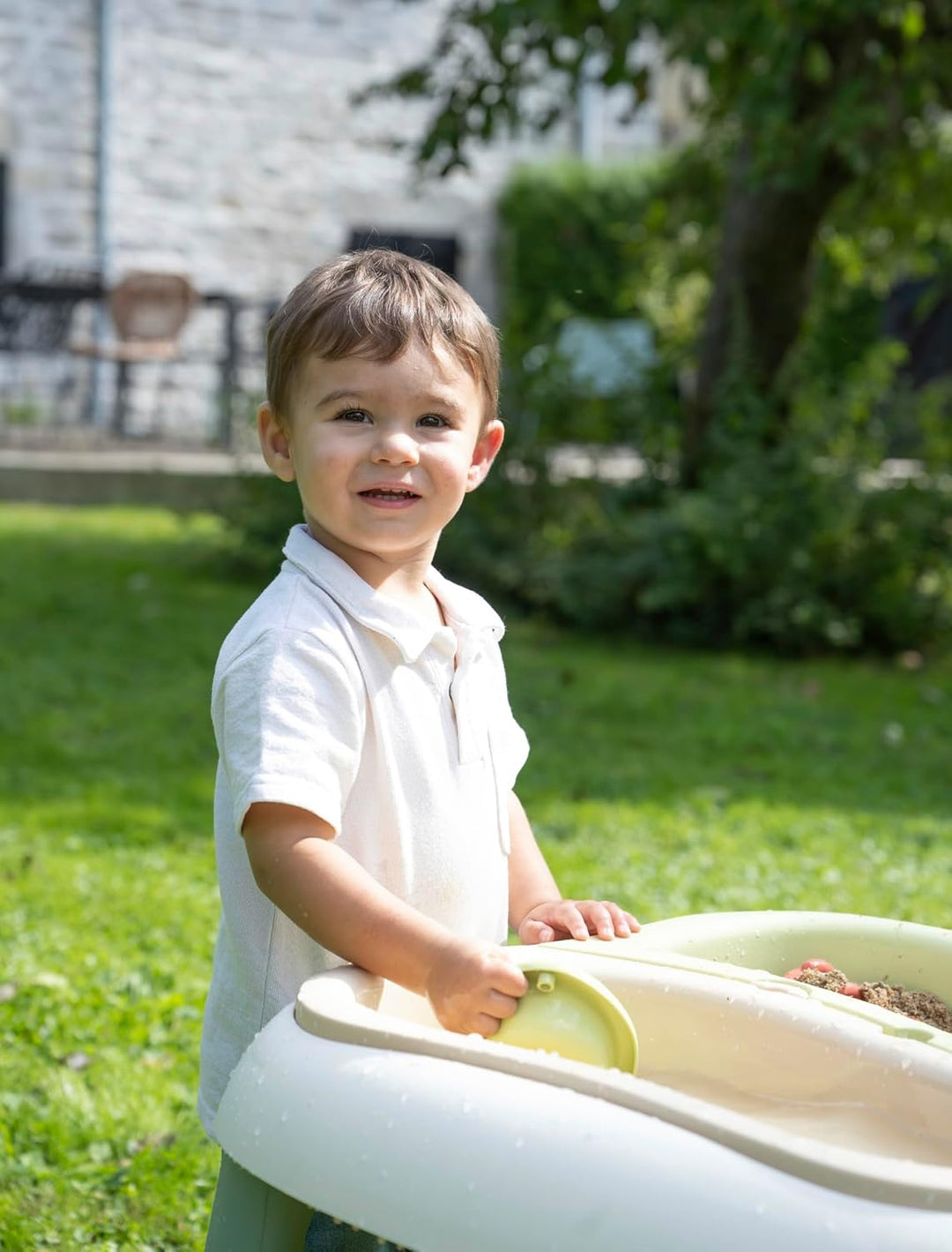 Smoby Life - Sand- und Wassertisch - 83% Recyclinganteil - Outdoor-Spielzeug mit Zubehör - UV-bestän