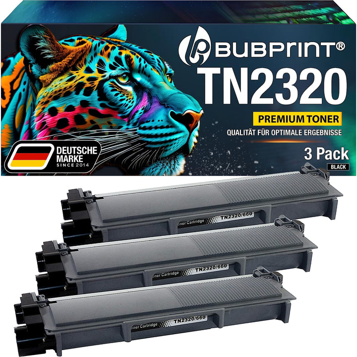 3 Toner kompatibel als Ersatz für Brother TN-2320 TN-2310 für DCP-L2500D DCP-L2520DW HL-L2300D HL-L2