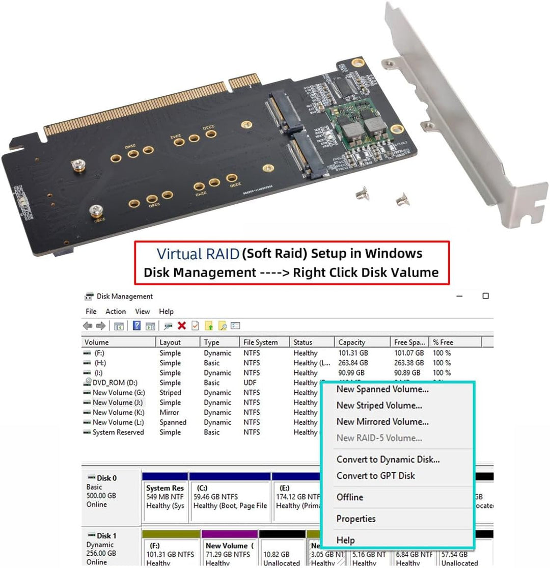NFHK Combo M.2 NGFF B-Key & mSATA SSD to SATA 3.0 Adapter Converter Case Enclosure with Switch 4X NV