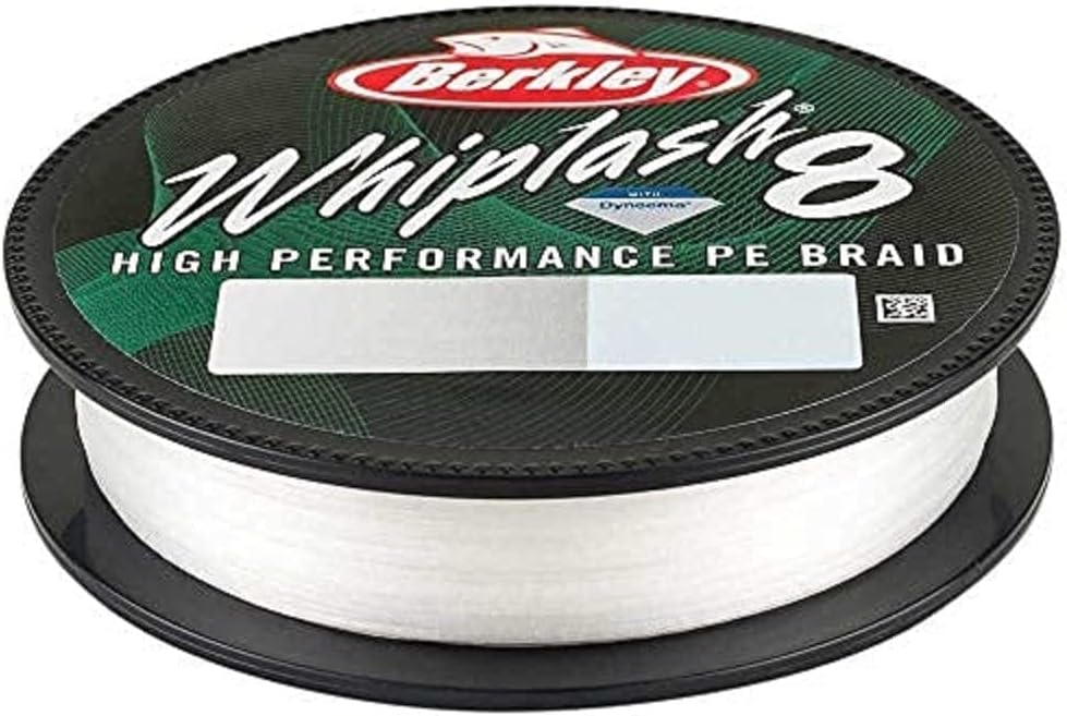 Berkley Whiplash 8 geflochtene Angelschnur – 100 % Dyneema 8-faches Geflecht für Salzwasser- und Süs
