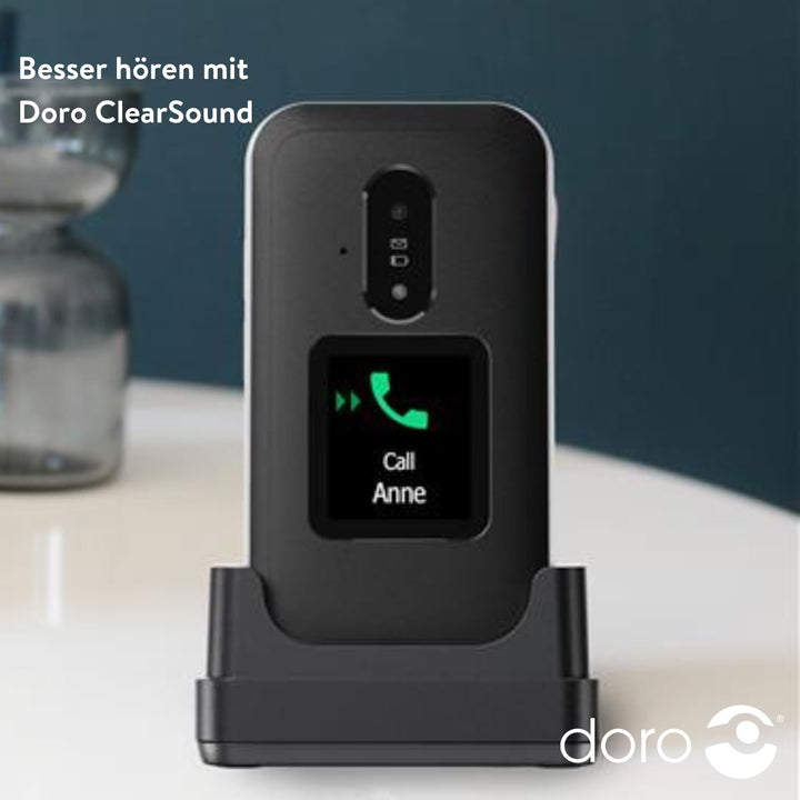 DORO Telefon – Doro Leva E30 – 4G Klapphandy für Senioren – 2,8 Zoll Display, externes Display, kont