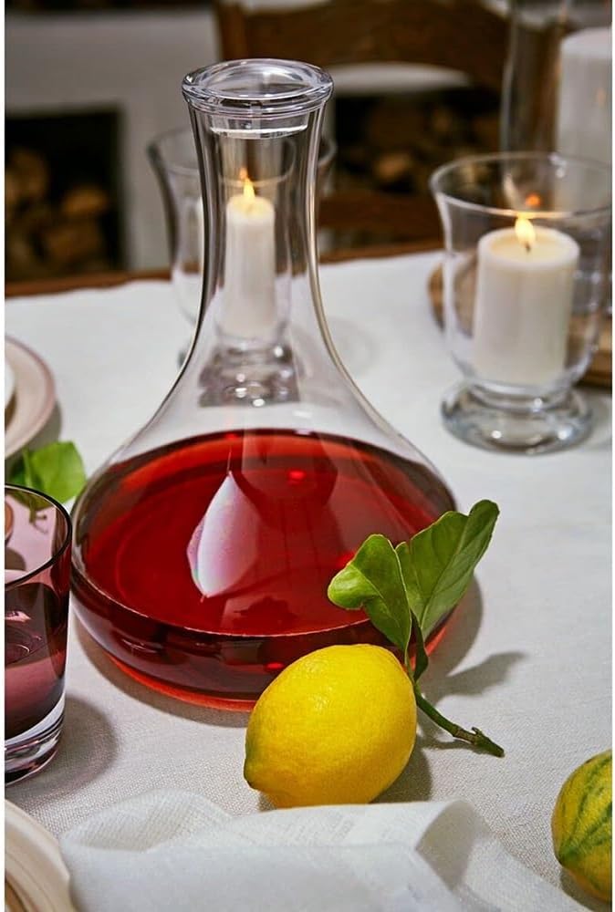 Villeroy und Boch Purismo Wine Rotweindekanter, 1 L, Glas, Klar 1000 ml, 1000 ml