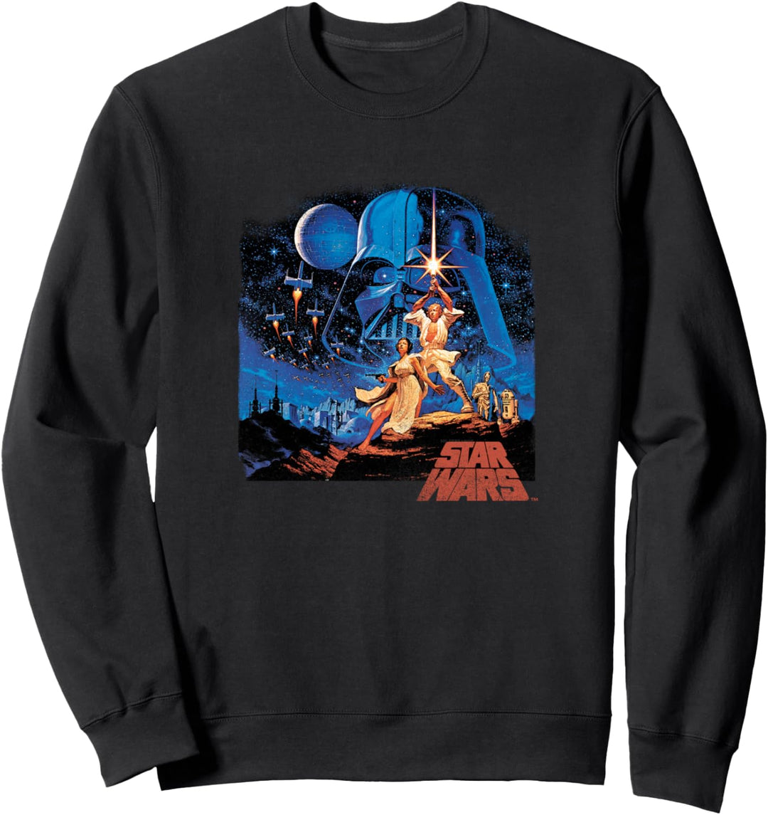 Star Wars A New Hope Classic Vintage Poster Sweatshirt
