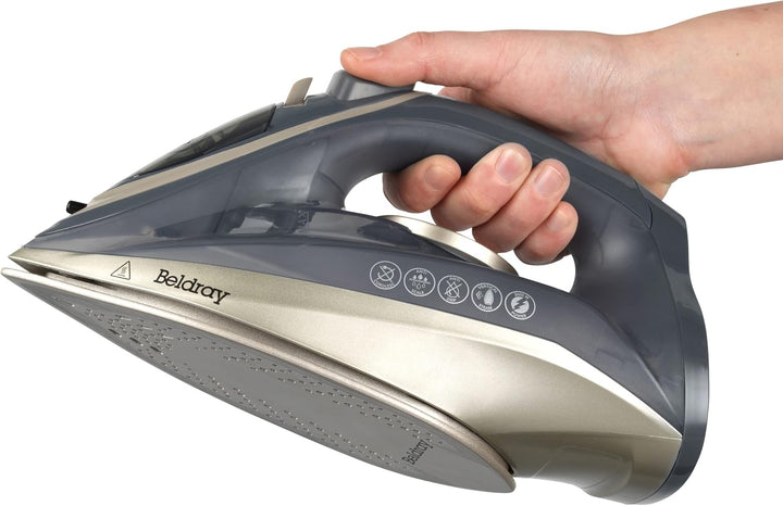 Beldray Bügeleisen Kabellos 2600W, 2in1 Dampfbügeleisen mit LED-Ladestation, Kabelloses Bügeleisen m