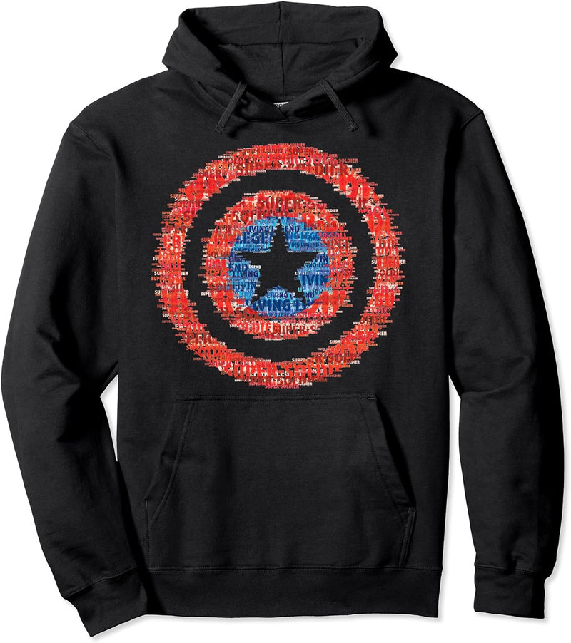 Marvel Captain America Glitched Shield Pullover Hoodie
