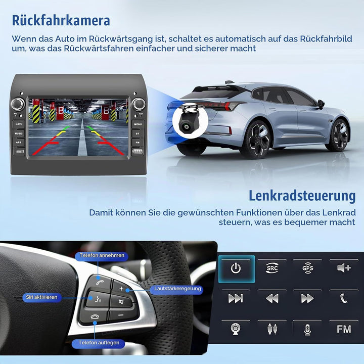 [4G+64G] Inefala Android 15 Autoradio für FIAT Ducato/Citroen Jumper/Peugeot Boxer 2011-2015 mit Wir