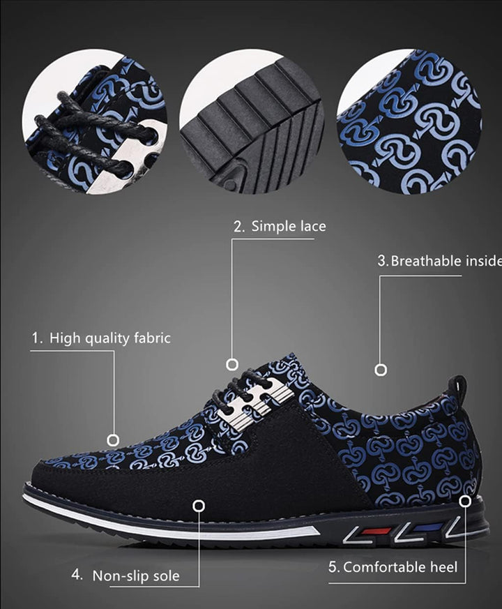 UIKGITP Casual Herren Business Schuhe Mode Spitze und Luxus Atmungsaktive Herren Bürobekleidung Fahr