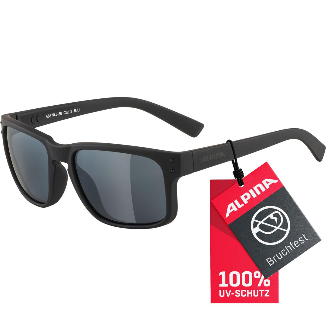ALPINA KOSMIC - Verspiegelte und Bruchsichere Sonnenbrille, ideal für Alltag und Outdoor mit UV-A-,