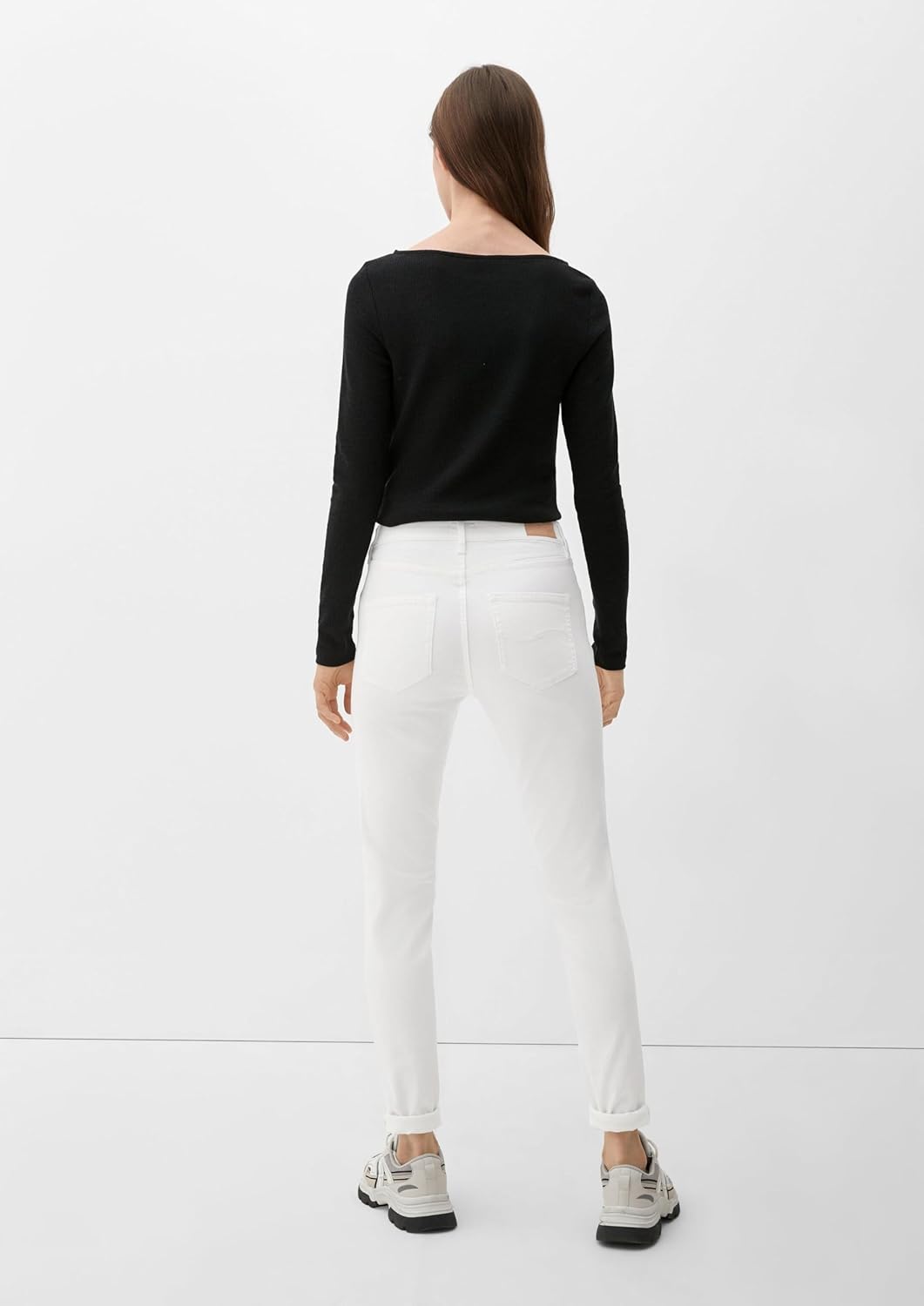 Q/S by s.Oliver Damen Jeans-Hose, Skinny Leg 34W / 32L Weiss, 38W / 30L