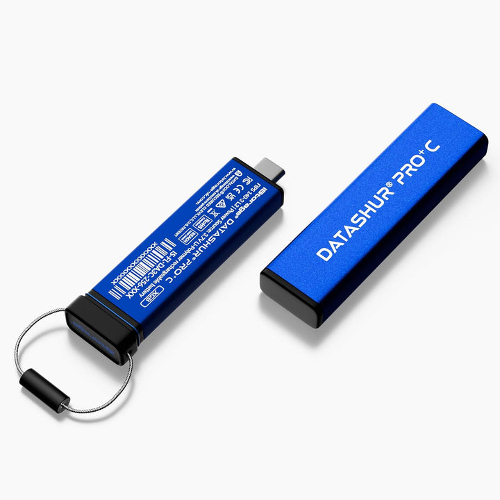 iStorage datAshur PRO+C 512 GB | Sicherer USB-Typ-C-Speicherstick | FIPS 140-3 Level 3 zertifiziert