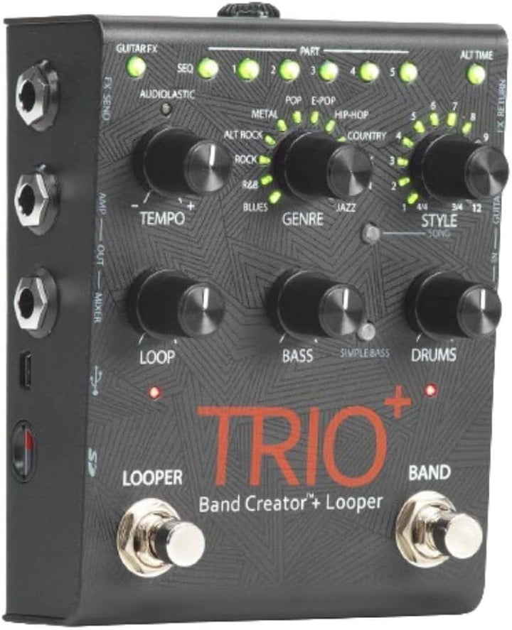 DigiTech TRIO Plus Band Creator-Gitarrenpedal mit Looper Trio Band Creator+Looper Single, Trio Band
