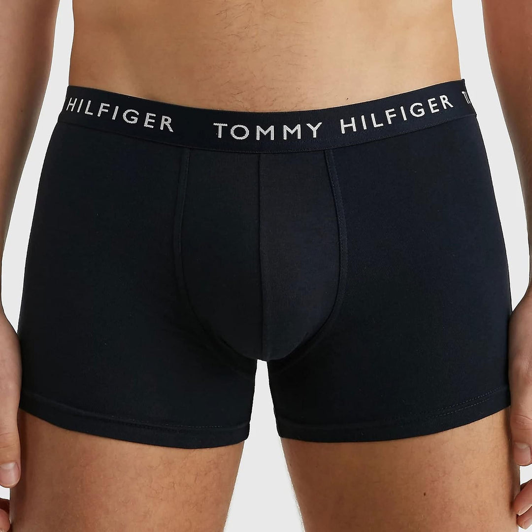 Tommy Hilfiger Herren 3er Pack Boxershorts Trunks Unterwäsche S Mehrfarbig (Vessel Blue/Breezy Blue/
