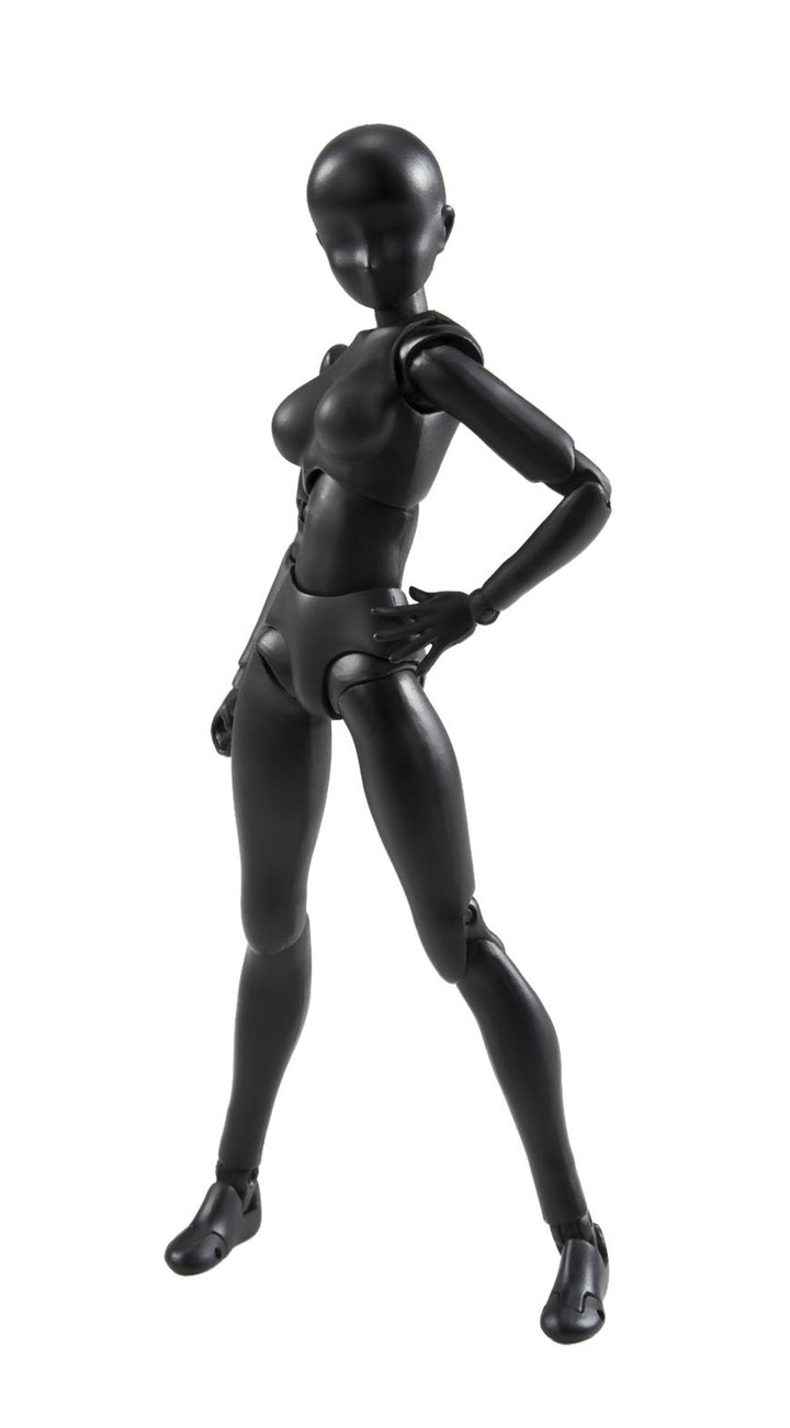 Bandai Tamashii Nations S.H.Figuarts Body-Chan (Woman) (Solid Black Color Ver.) Frau Schwarze Farbe