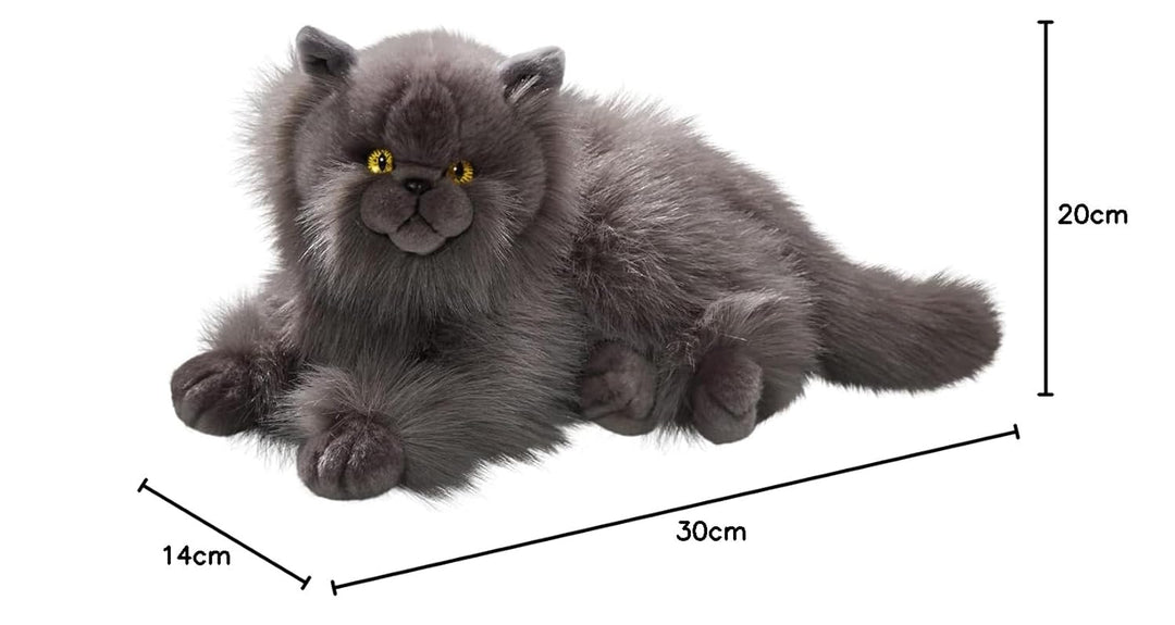 Carl Dick Katze, Perserkatze grau, Plüschtier, Kuscheltier ca. 30cm 3433, Grau