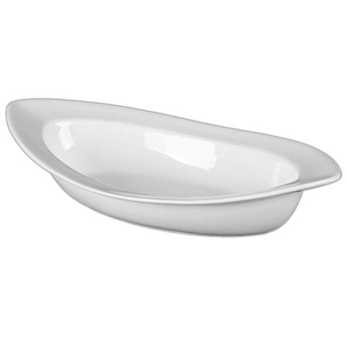 Holst Porzellan BAT 038 Schale 38 cm Schiffchenform Bateau Fahne, weiss, 38.5 x 20.8 x 7.4 cm 38.5x2