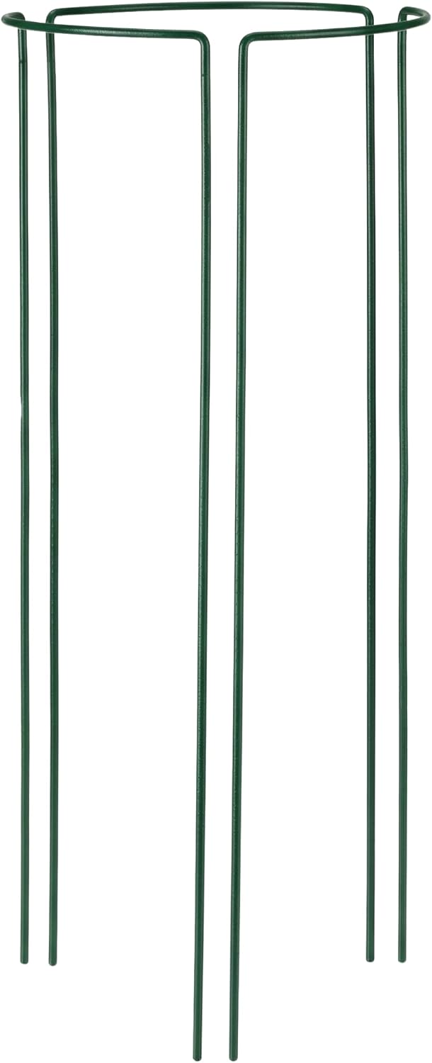 Pflanzenstütze Metall 3er Set – Halbrunde Staudenhalter für Pfingstrosen Hortensien Rosen und Staude