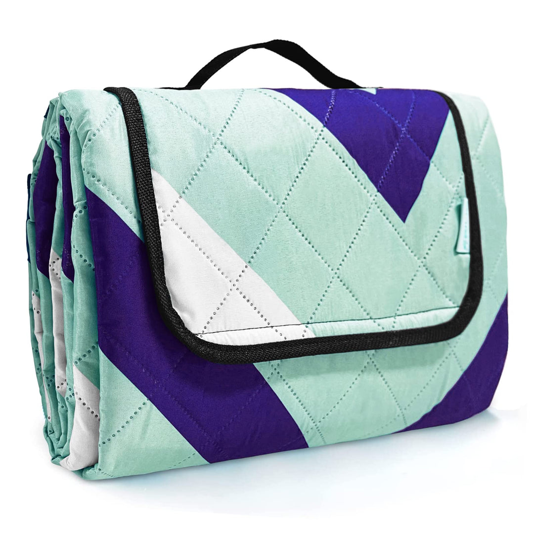 Waschbar Picknickdecke Wasserdicht Isoliert, Strandmatte Gepolstert Faltbar, Large Picnic Blanket Wa