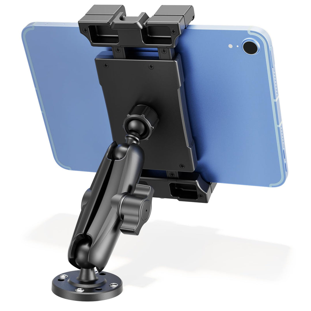 OHLPRO LKW Tablet Halterung Schwerlast, Bohrfuss Halter Kompatibel mit Industriestandard 1 Zoll (25m