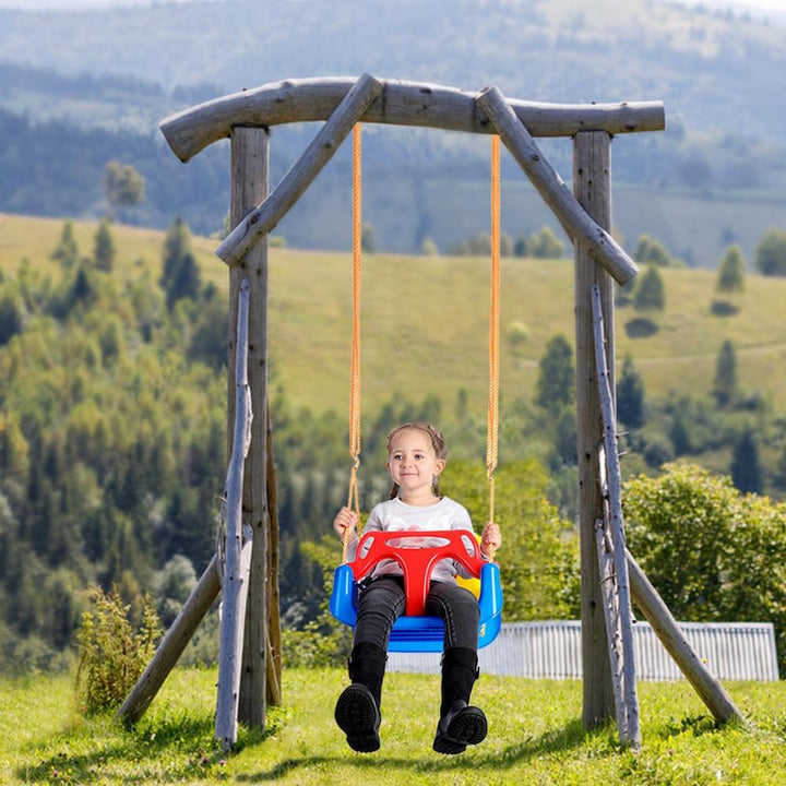 Kinderschaukel Babyschaukel Outdoor 3-in-1 Babyschaukel Kinder verstellbar mit Rückenlehne Schaukel