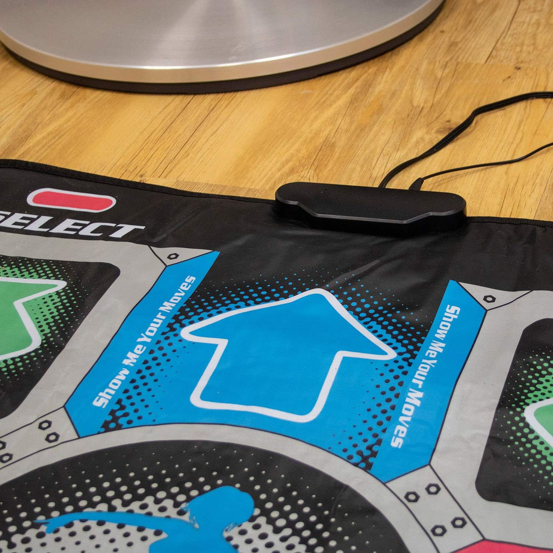 Mad Monkey Tanzmatte mit TV Anschluss & HDMI Konverter, Dance Game mit 110 Songs & 9 Leveln, 2 Spiel