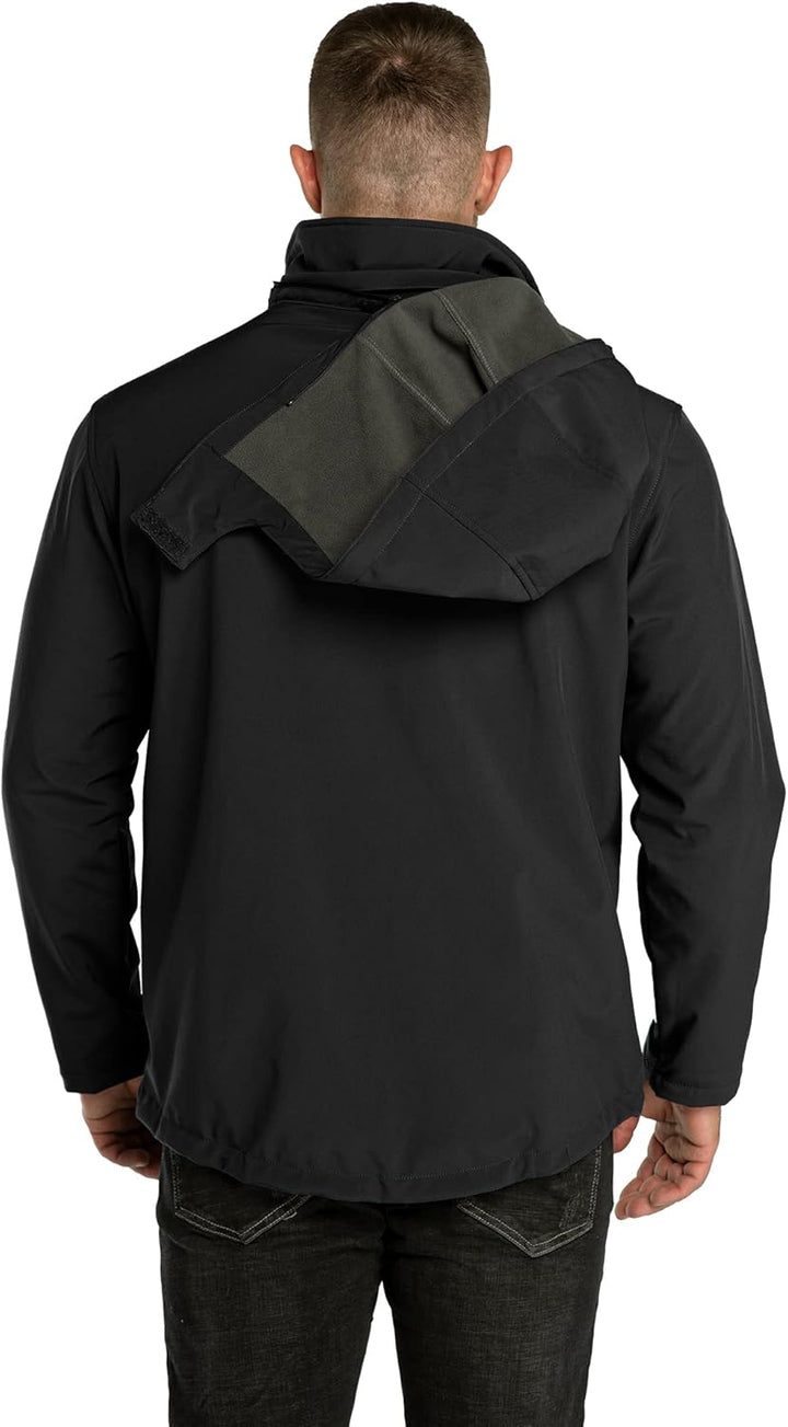 33,000ft Softshelljacke für Herren Wasserdicht Winterjacke Winddicht Warme Fleece Gefüttert Windbrea