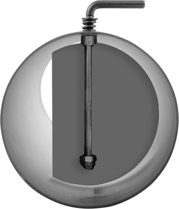 Ø 150 mm - Ofenrohr 50 cm mit Drosselklappe