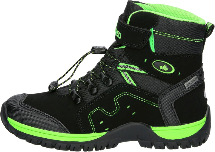 Lico Unisex Kinder Askim Vs Schneestiefel 27 EU Schwarz Lemon, 27 EU Schwarz Lemon