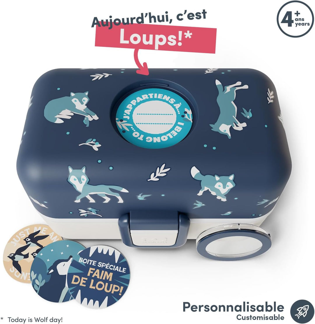 monbento - Brotdose Kinder MB Tresor - 3-Fächer Lunchbox für Kinder - Jausenbox Kinder - Ideal für S