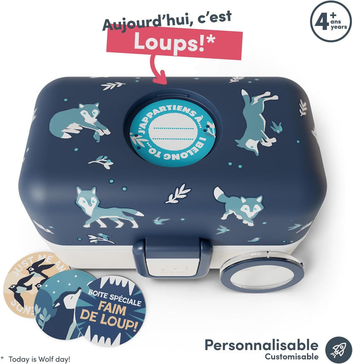 monbento - Brotdose Kinder MB Tresor - 3-Fächer Lunchbox für Kinder - Jausenbox Kinder - Ideal für S