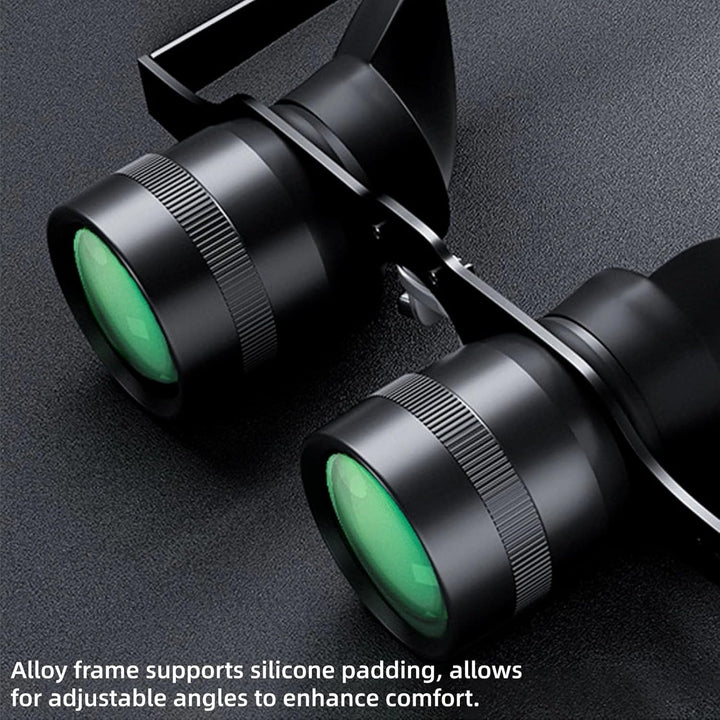 Cuifati 10X HD Profi-Fernglas, Manueller Fokus, Tragbares Opernglas, Fernglas-Teleskop für Angeln, V