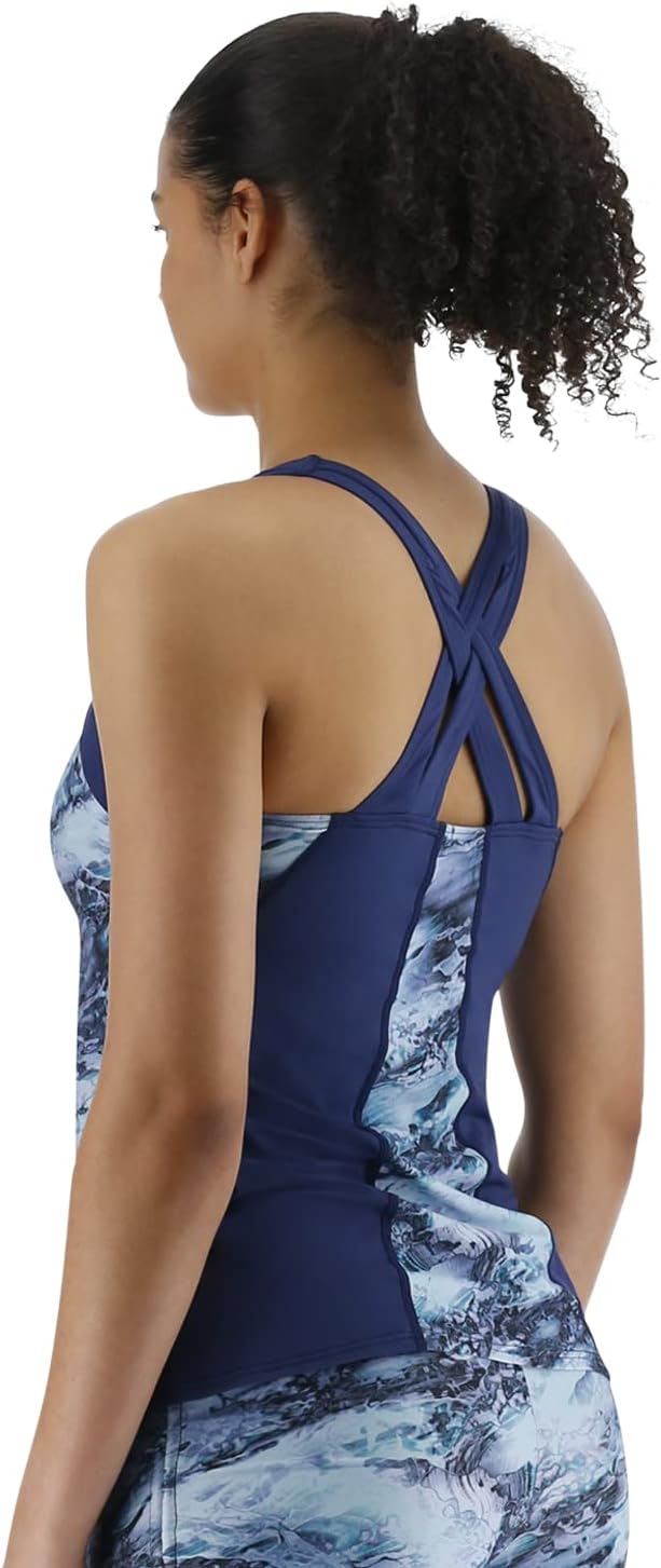 TYR Damen Solids Lola Tanktop Oberteil S Blau/Multi, S Blau/Multi